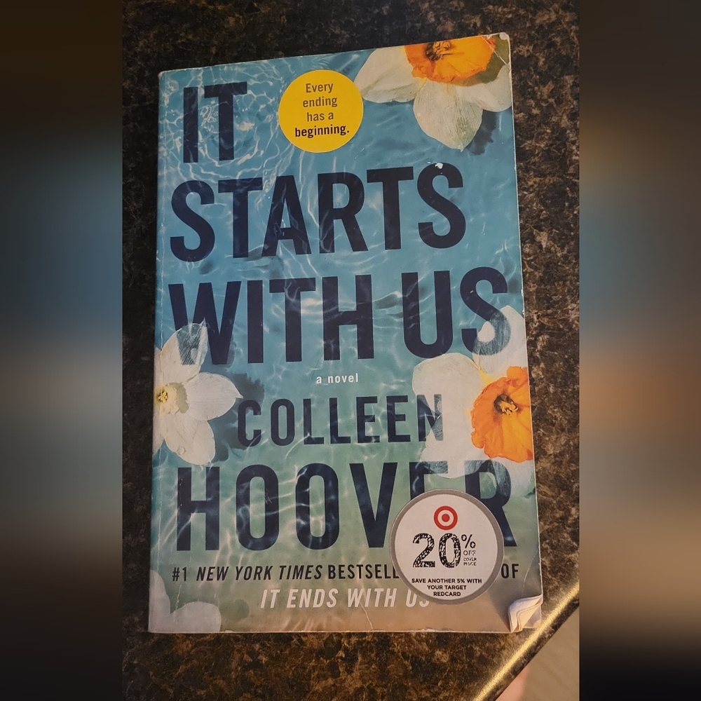 It Starts With Us. Colleen Hoover  Stained Pages From a Spill